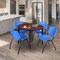 Regency Kahlo Round Table & Chair Sets, 36 W, 36 L, 29 H, Wood, Metal, Plastic Top, Cherry TPL36RNDCHBK47BE - alternate 1